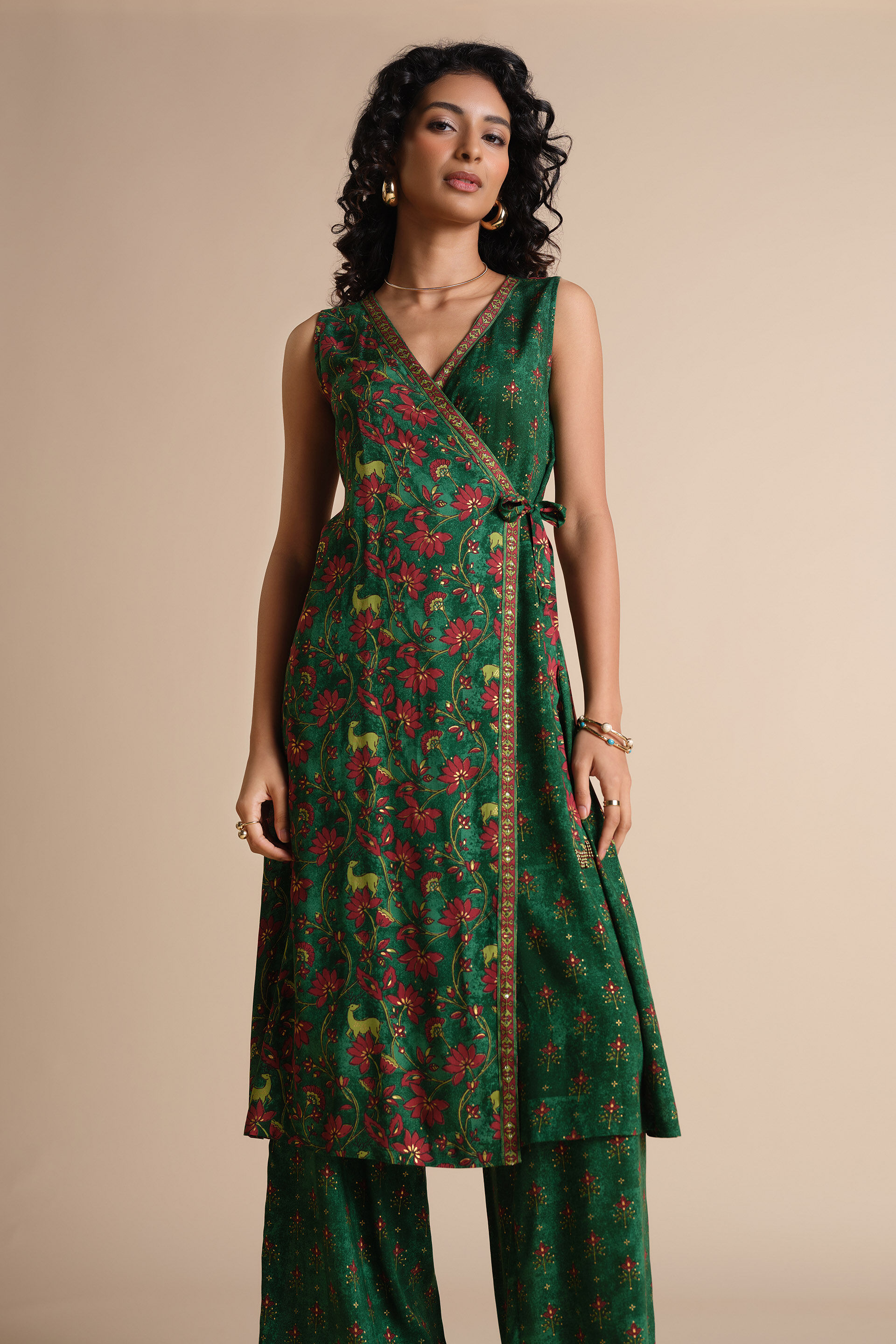 Bahar Kurta Set, Green, image 4